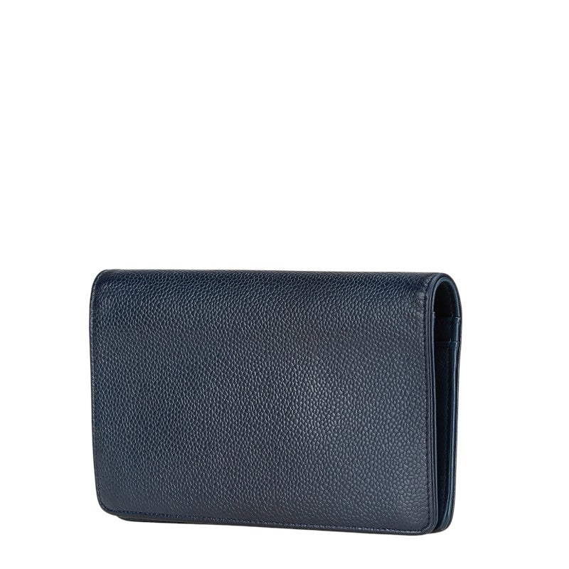 Chanel Coco Mark Caviar Skin Long Wallet