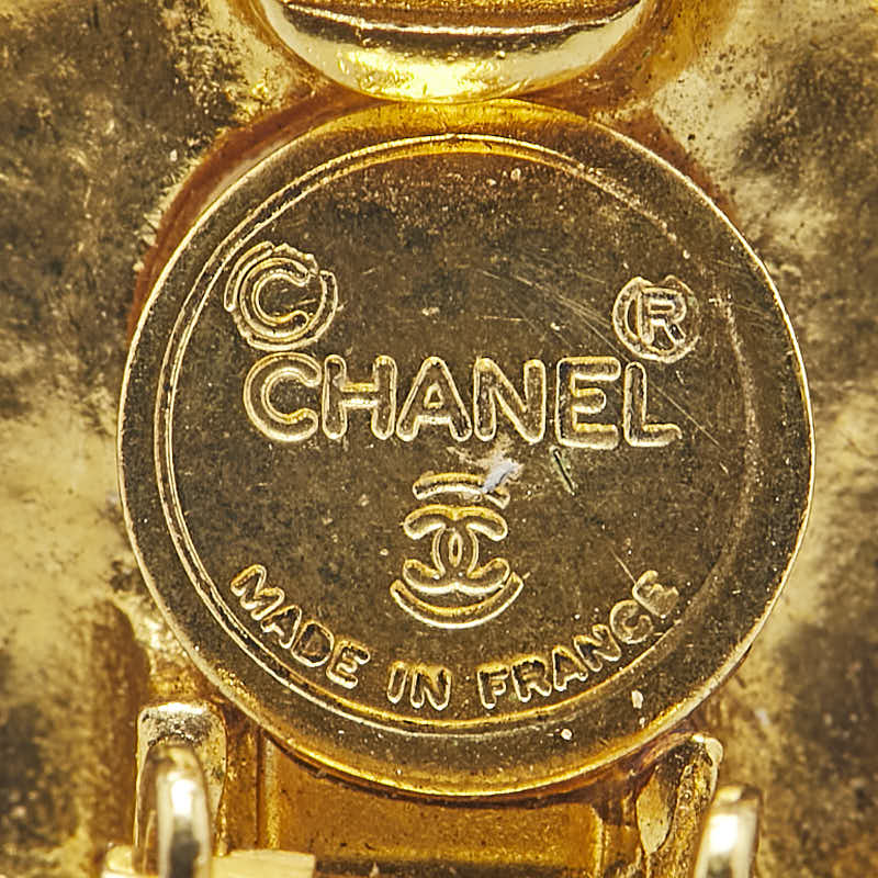Chanel Rhinestone Faux Pearl Earrings