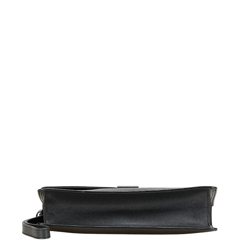 Louis Vuitton Selenga Taiga Leather Clutch Bag