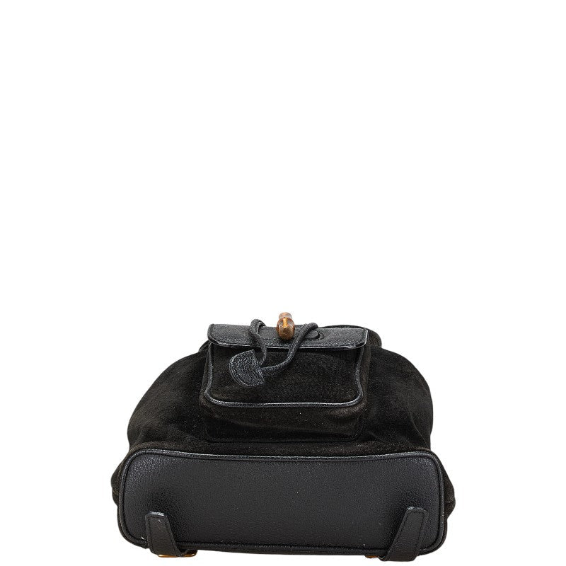 Gucci Bamboo Leather Suede Backpack