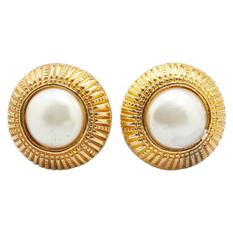 Chanel Round Earrings Pearl Earrings