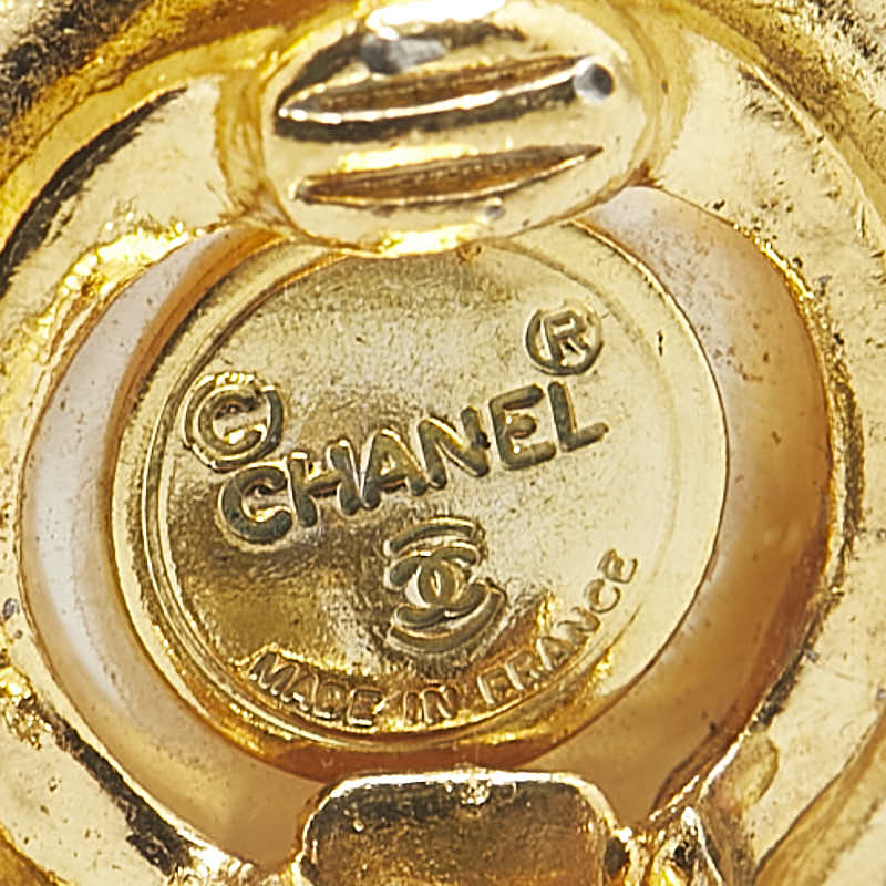 Chanel Round Earrings Pearl Earrings