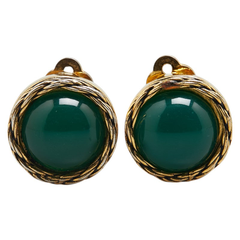 Chanel Round Stone Earrings
