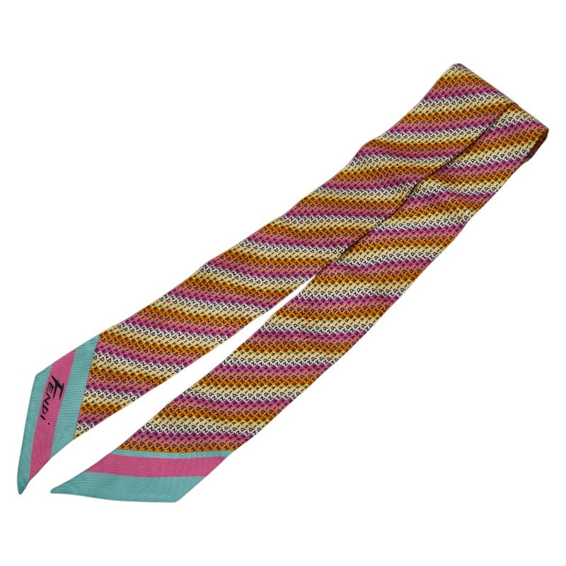 Fendi Lappy Bandou Silk Scarf