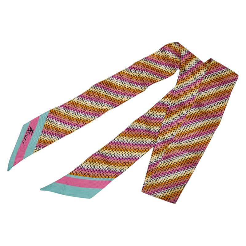 Fendi Lappy Bandou Silk Scarf