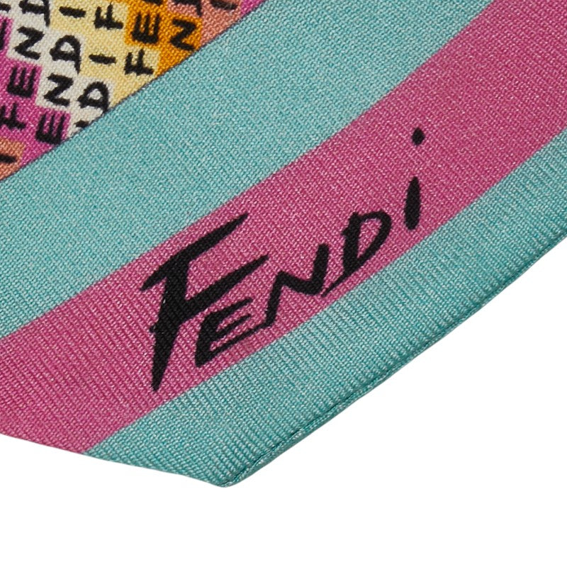Fendi Lappy Bandou Silk Scarf