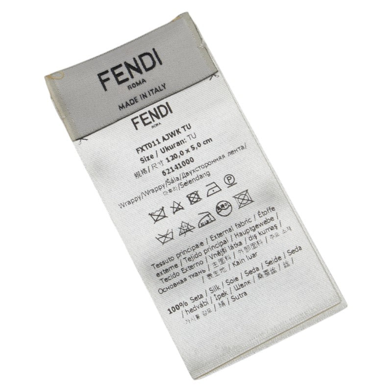 Fendi Lappy Bandou Silk Scarf