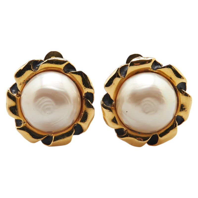 Chanel Earrings Faux Pearl Earrings