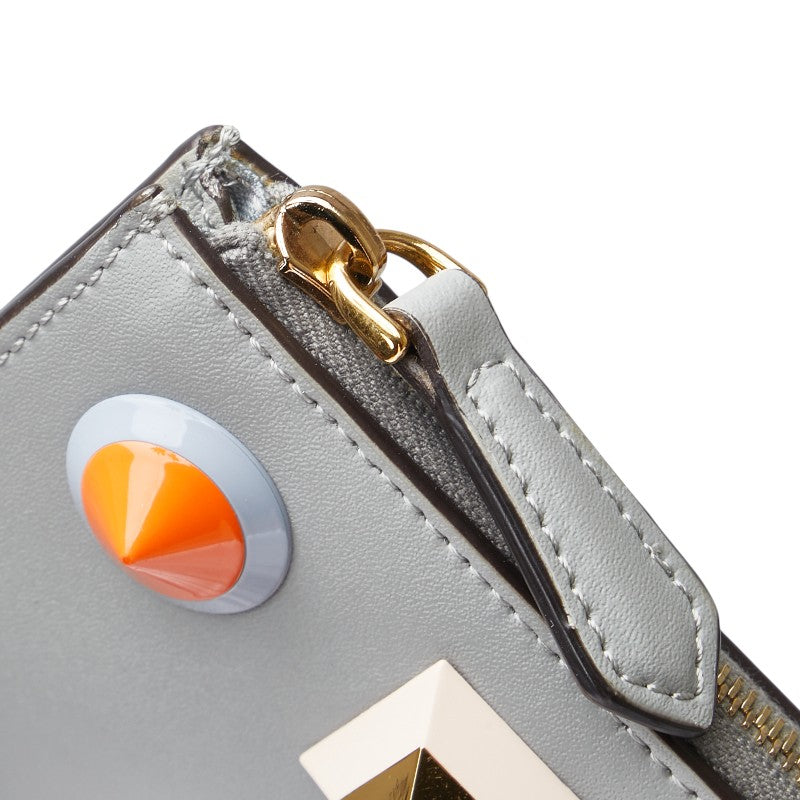 Fendi Multi Studs Leather Coin Case Key Case
