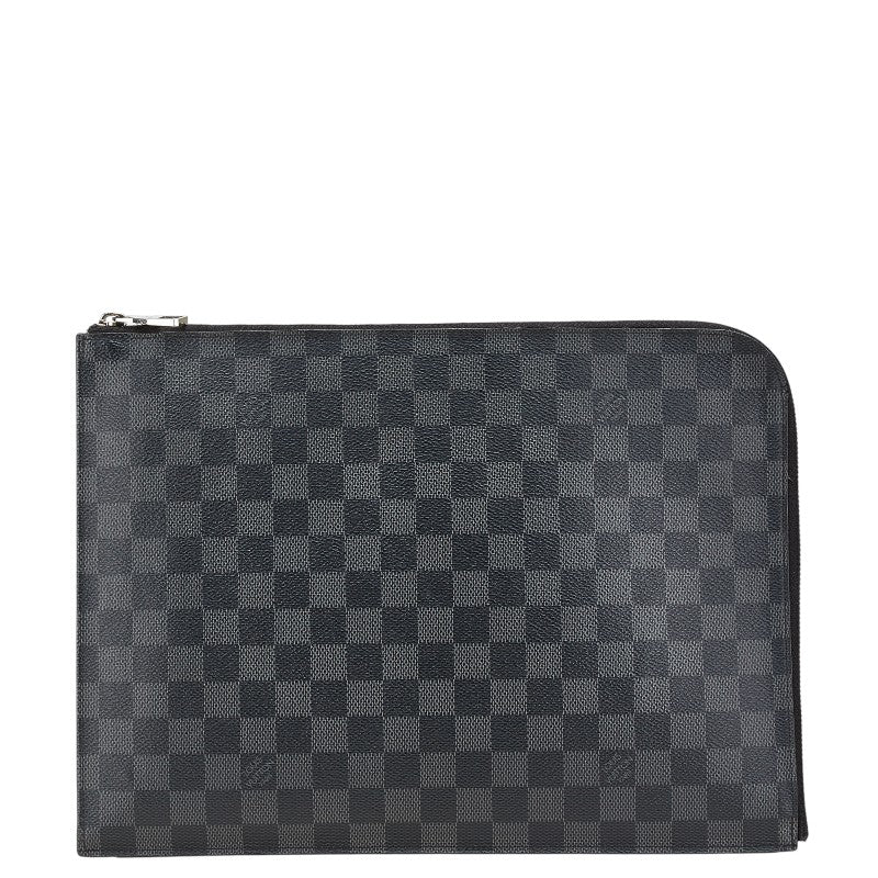 Louis Vuitton Pochette Jour GM Damier Graphite Clutch Bag