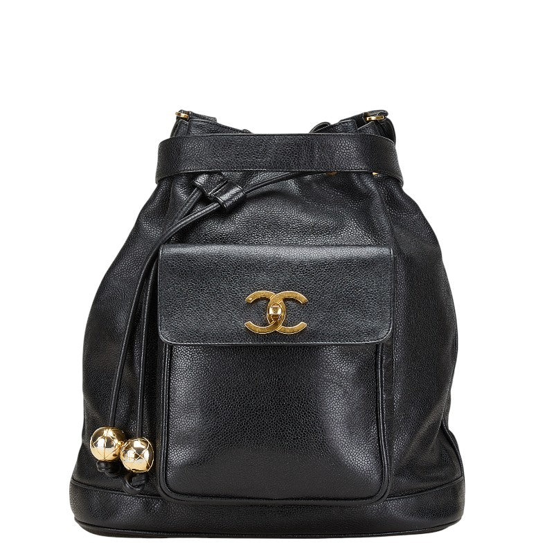 Chanel Coco Mark Caviar Skin Shoulder Bag