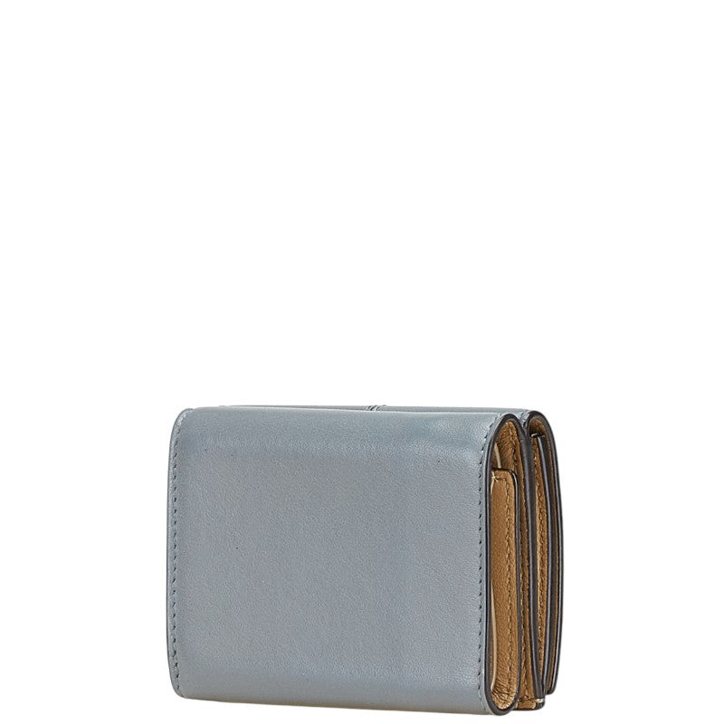 Fendi Peekaboo Small Wallet Leather Tri-fold Wallet