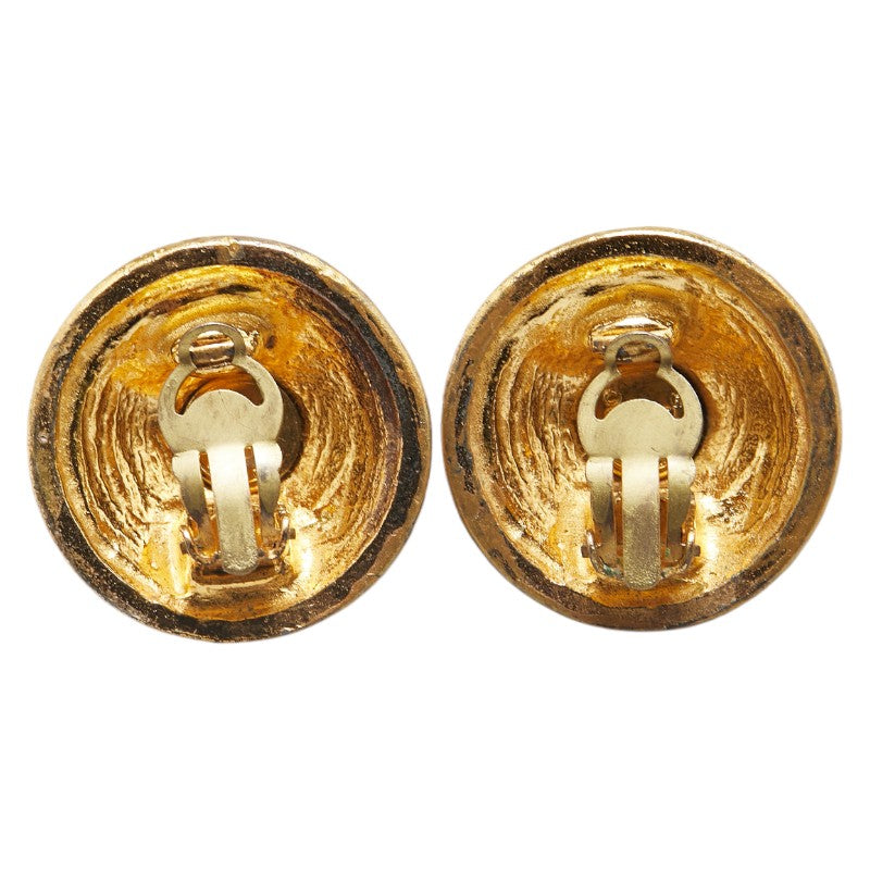 Chanel Coco Mark Round Earrings