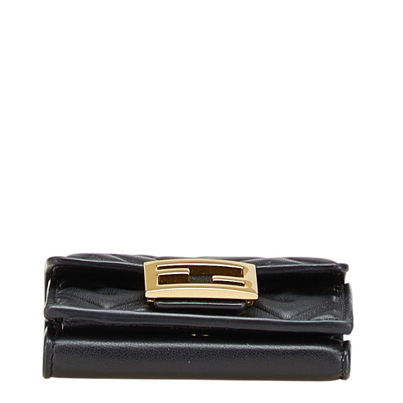 Fendi Baguette Micro Leather Trifold Wallet