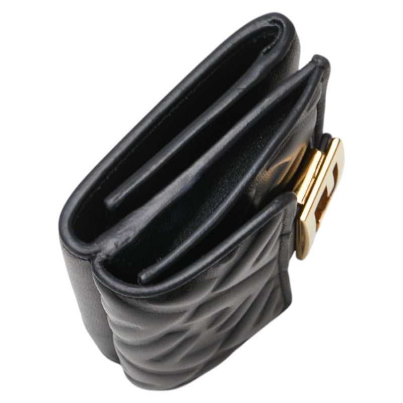 Fendi Baguette Micro Leather Trifold Wallet