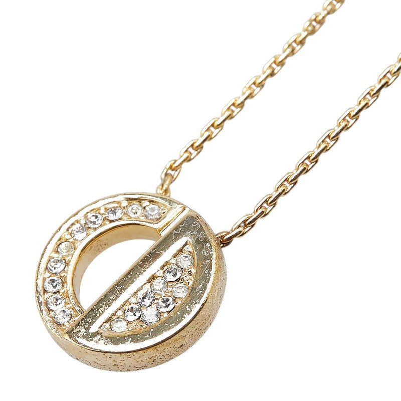 Dior CD Logo Rhinestone Necklace