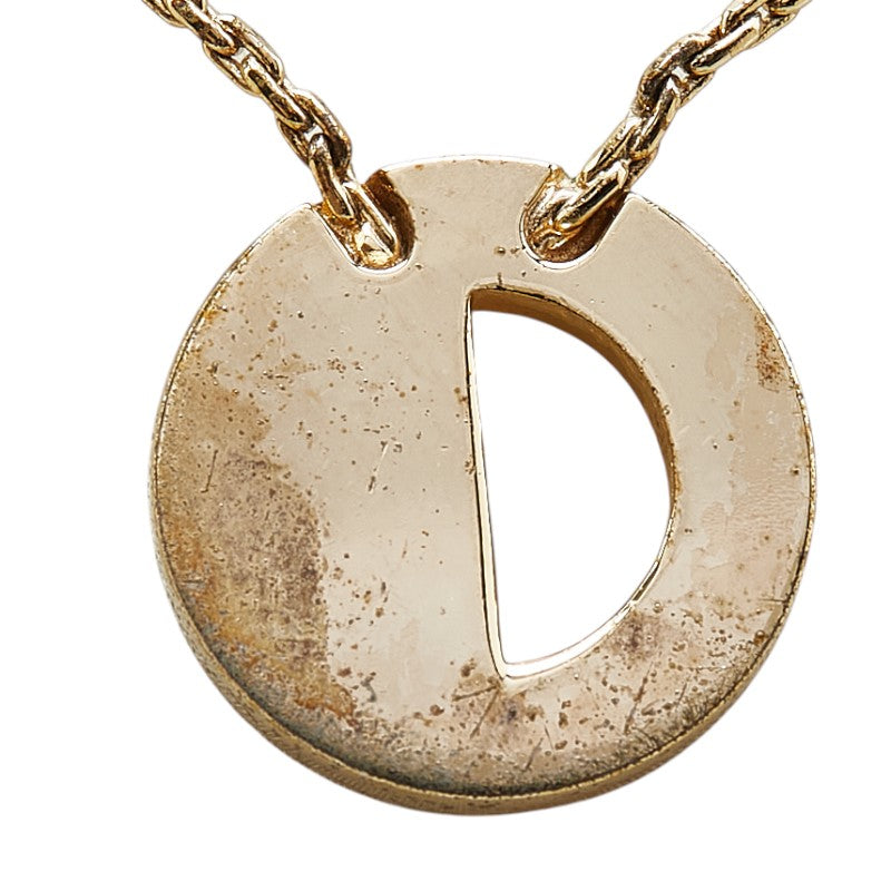 Dior CD Logo Rhinestone Necklace