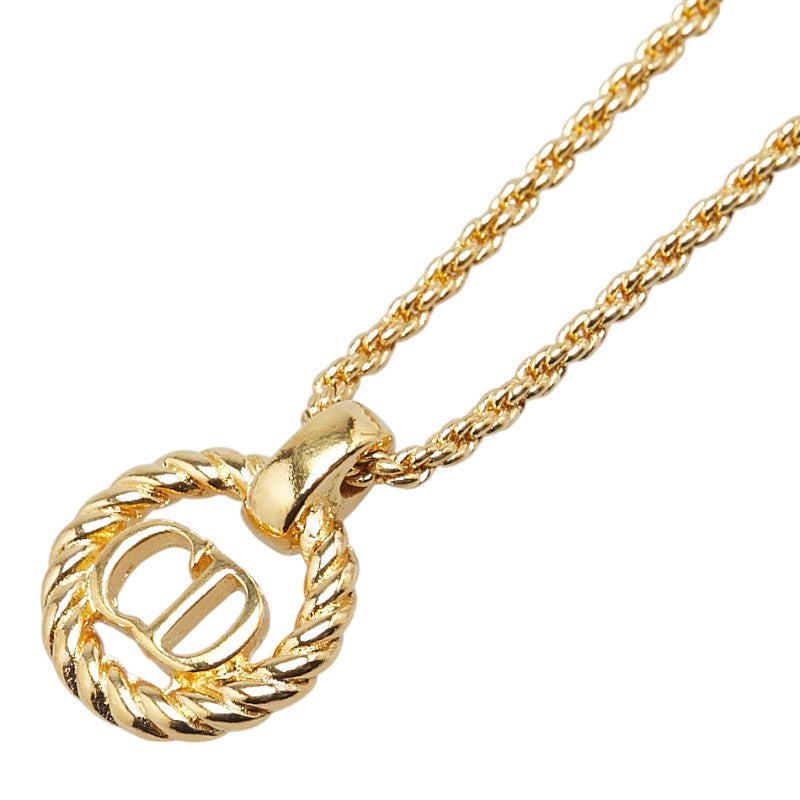 Dior CD Logo Round Necklace