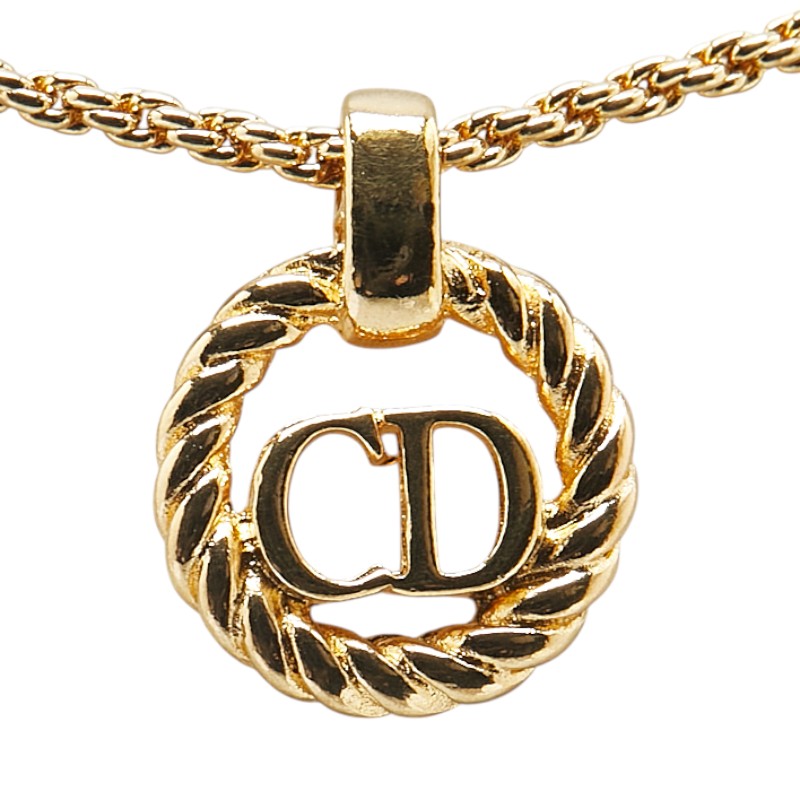 Dior CD Logo Round Necklace