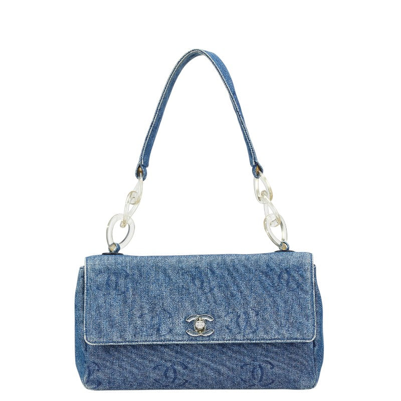 Chanel Coco Mark Denim Shoulder Bag
