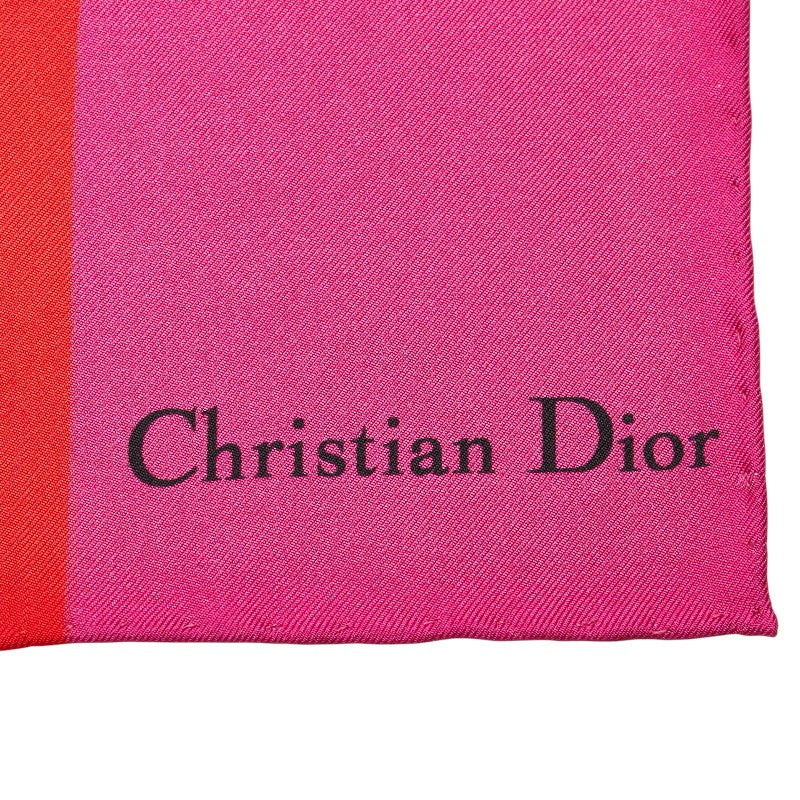 Dior Flower Motif Silk Scarf