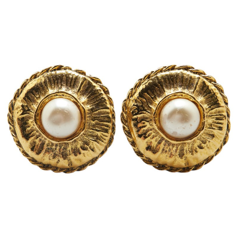 Chanel Vintage Pearl Earrings