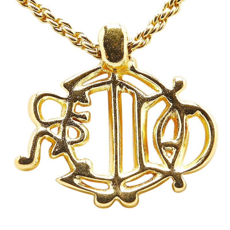 Dior Logo Rhinestone Necklace
