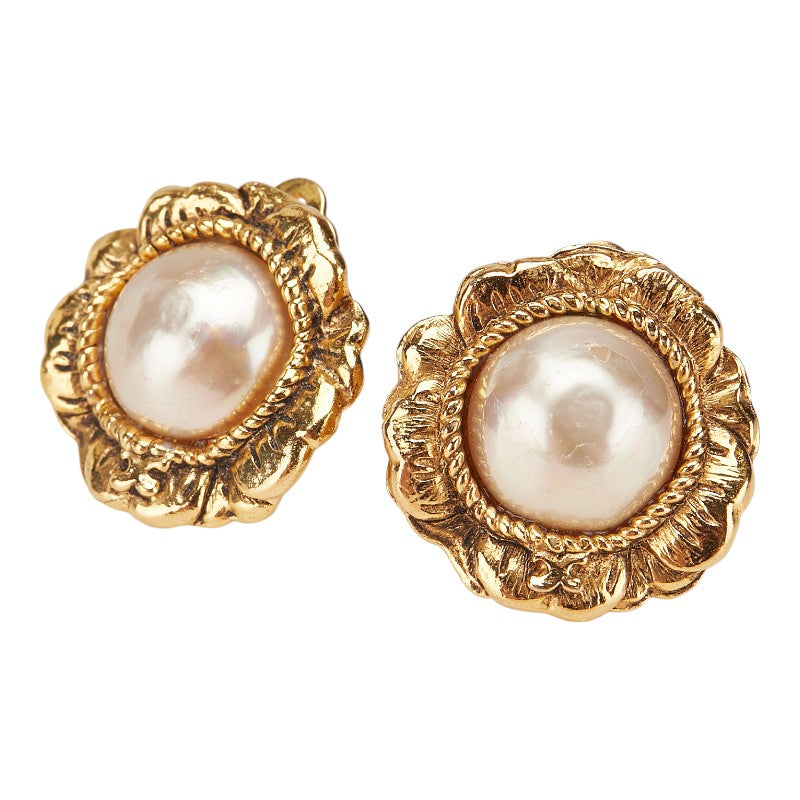 Chanel Coco Mark Flower Earrings