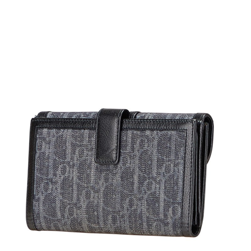 Dior Trotter Flight Line Denim Leather Wallet