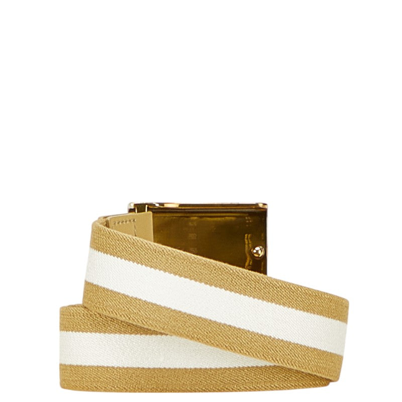 Gucci Logo Canvas Leather Belt