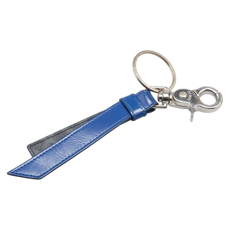Fendi Zucca Metal Leather Keyring