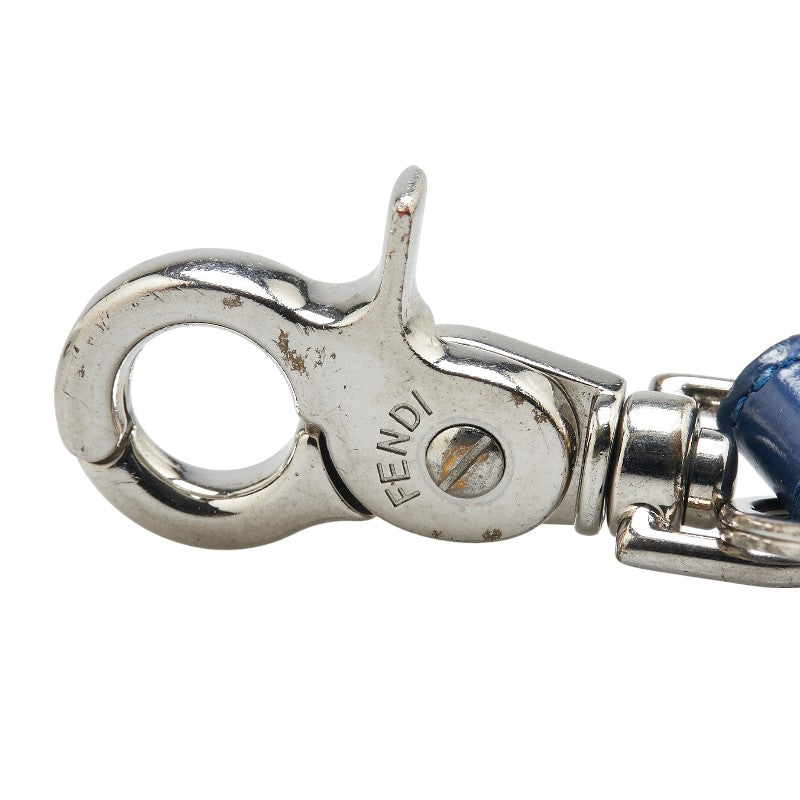 Fendi Zucca Metal Leather Keyring