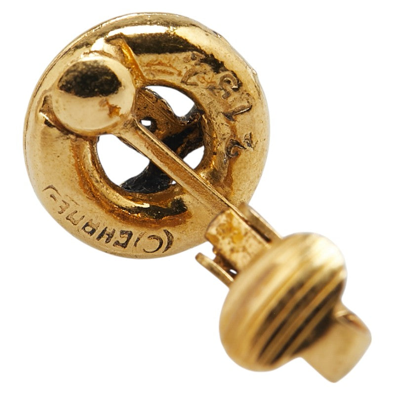 Chanel Coco Mark Round Earrings