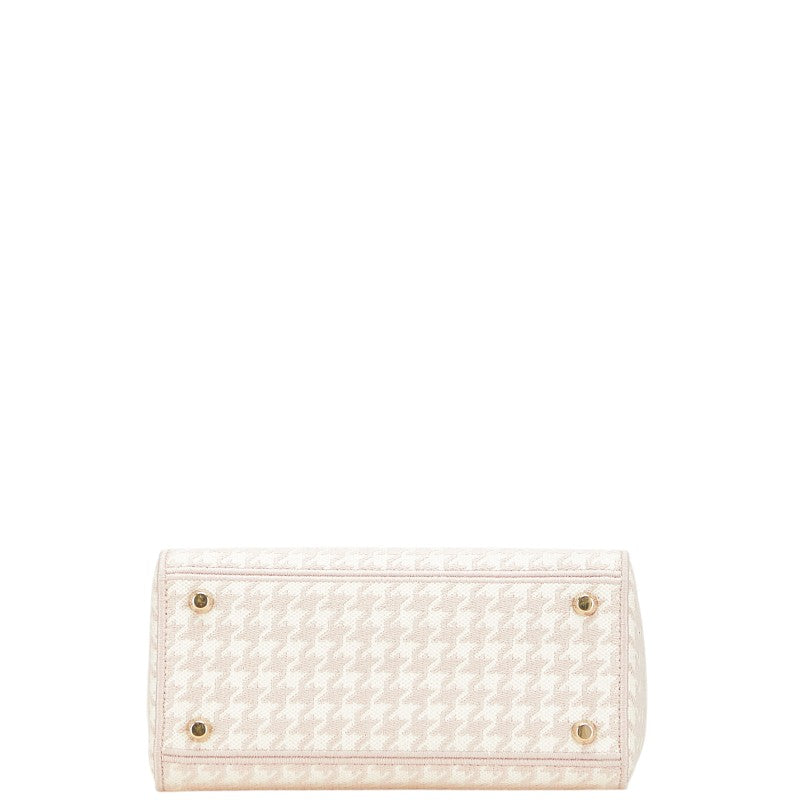 Dior Lady Dior Houndstooth Canvas 2way Bag