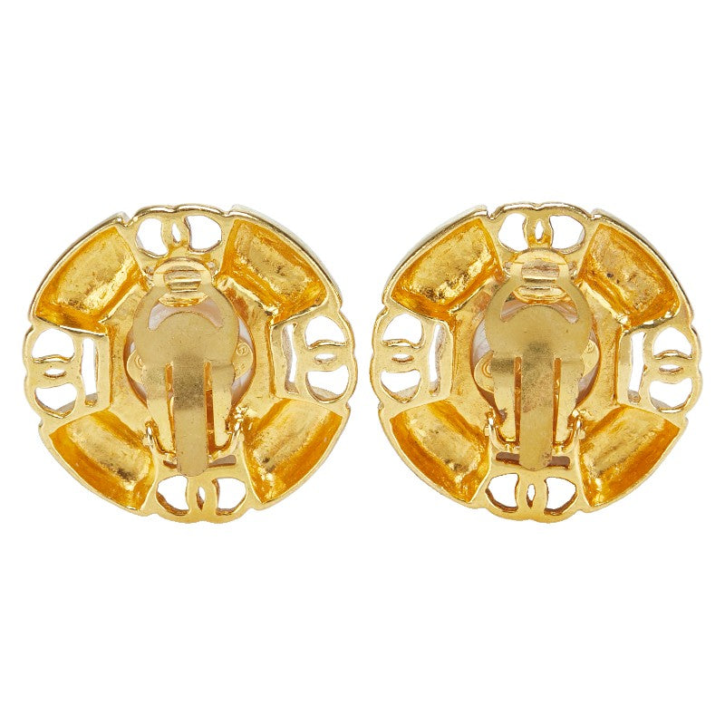 Chanel Coco Mark Round Earrings