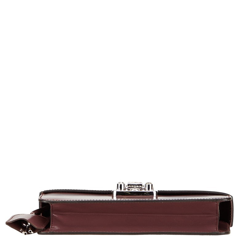 Gucci Lady Lock Leather Clutch Bag