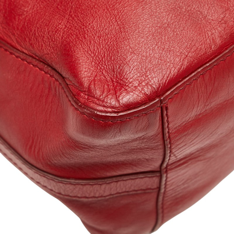 Fendi Logo Leather 2way Bag
