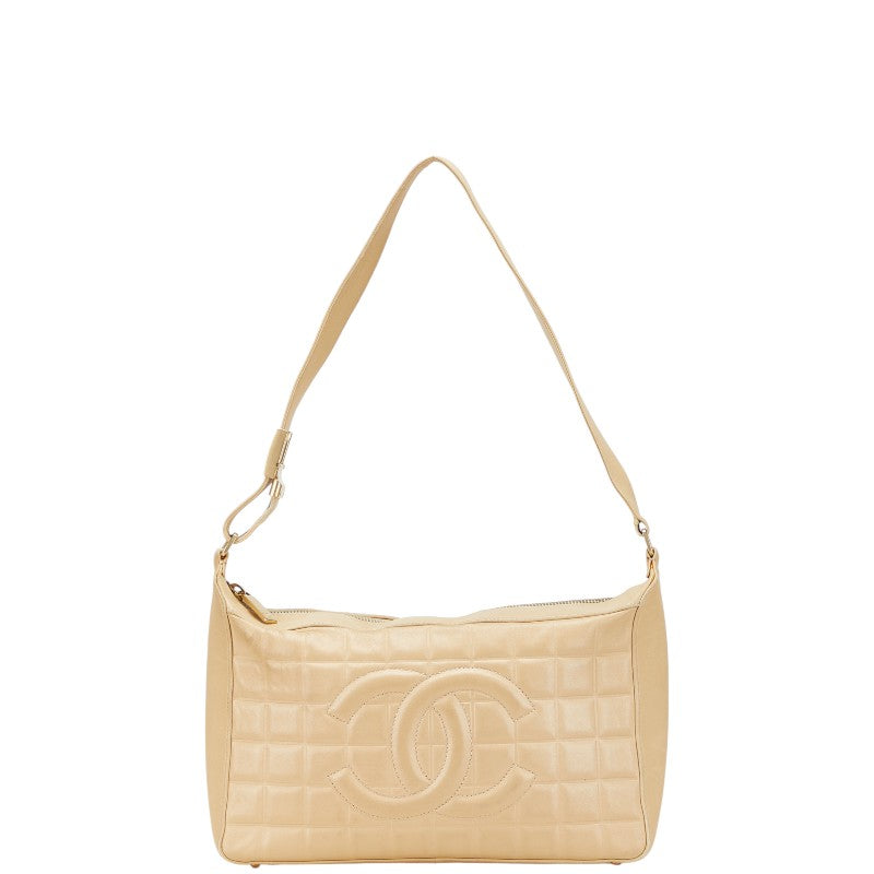 Chanel Coco Mark Choco Bar Calfskin Shoulder Bag