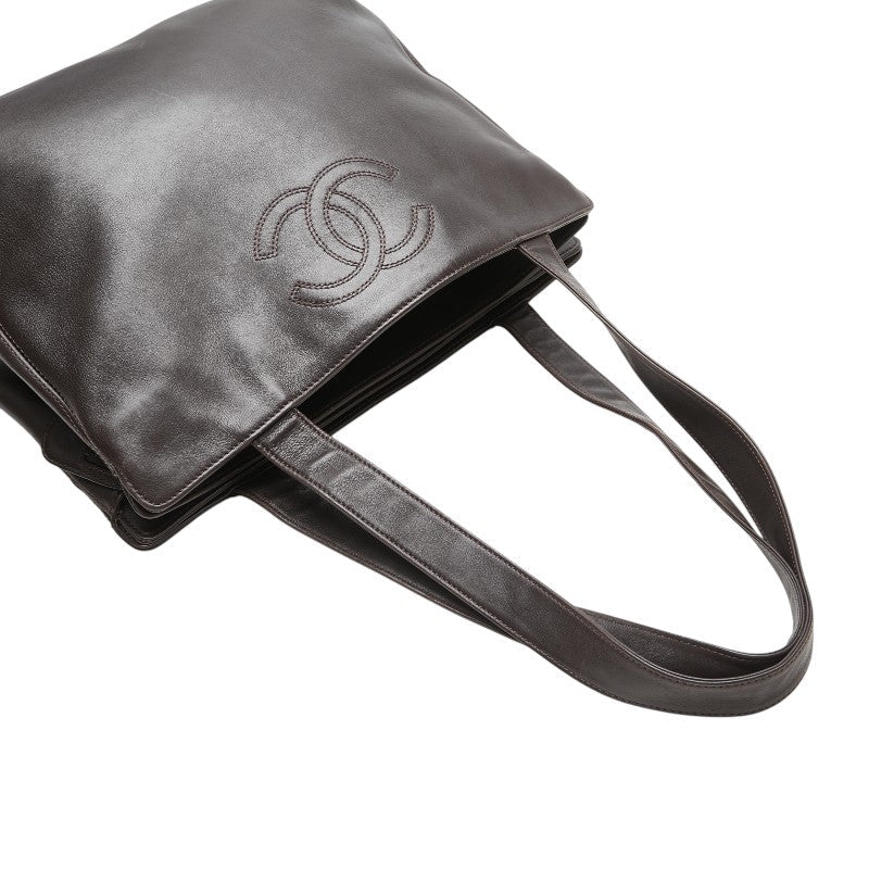 Chanel Coco Mark Lambskin Tote Bag