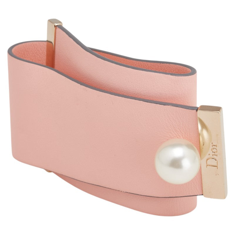 Dior Leather Pearl Bracelet