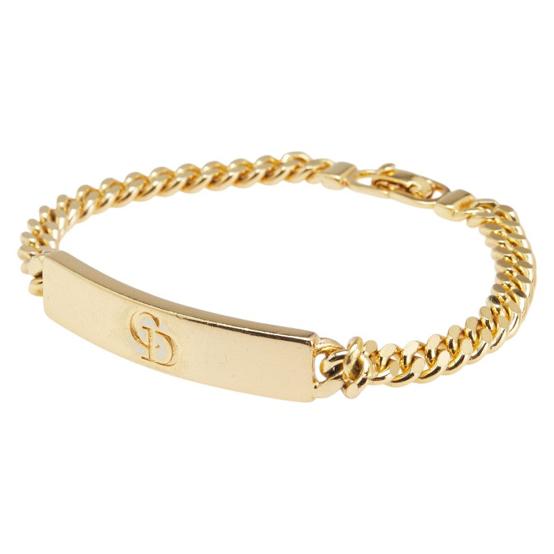 Dior CD Logo Plate Chain Bracelet