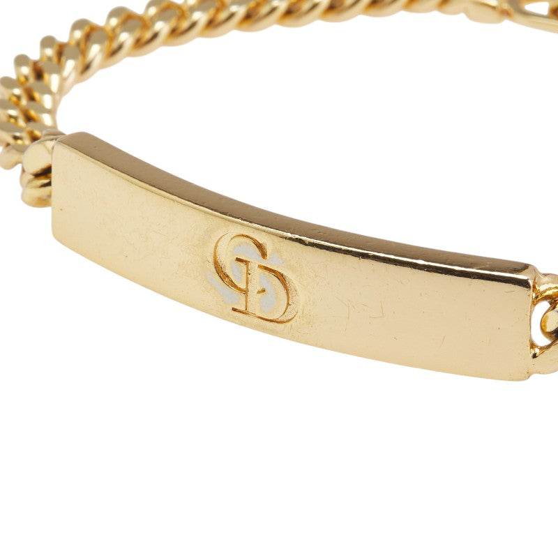Dior CD Logo Plate Chain Bracelet