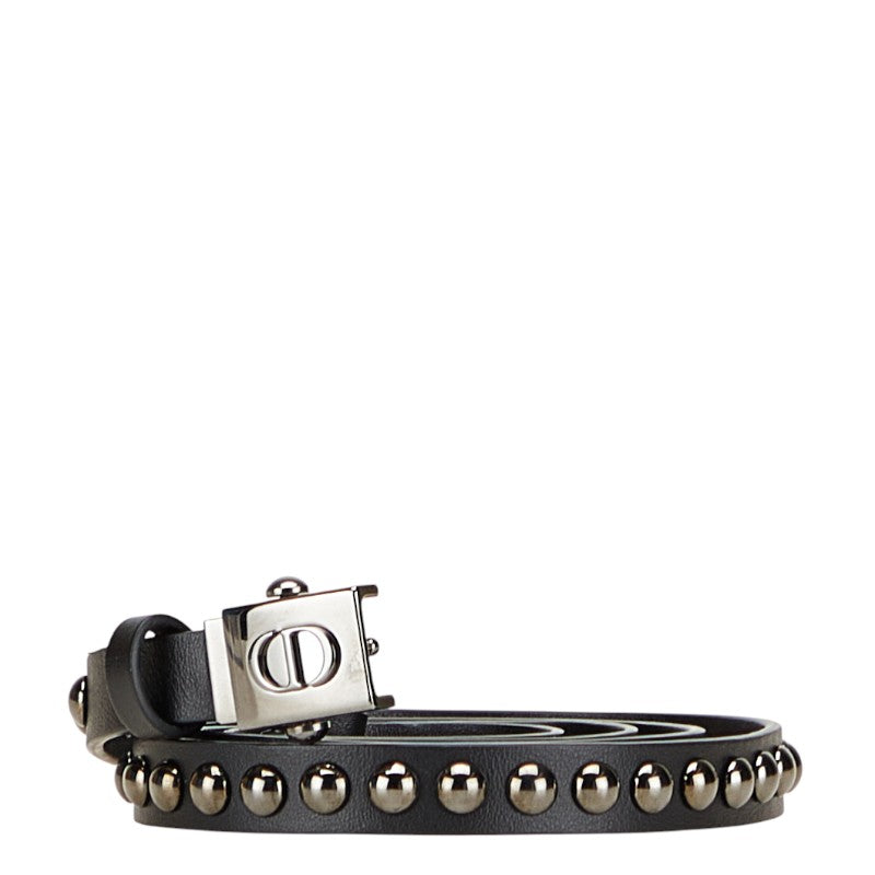 Dior CD Logo Studs Leather Belt