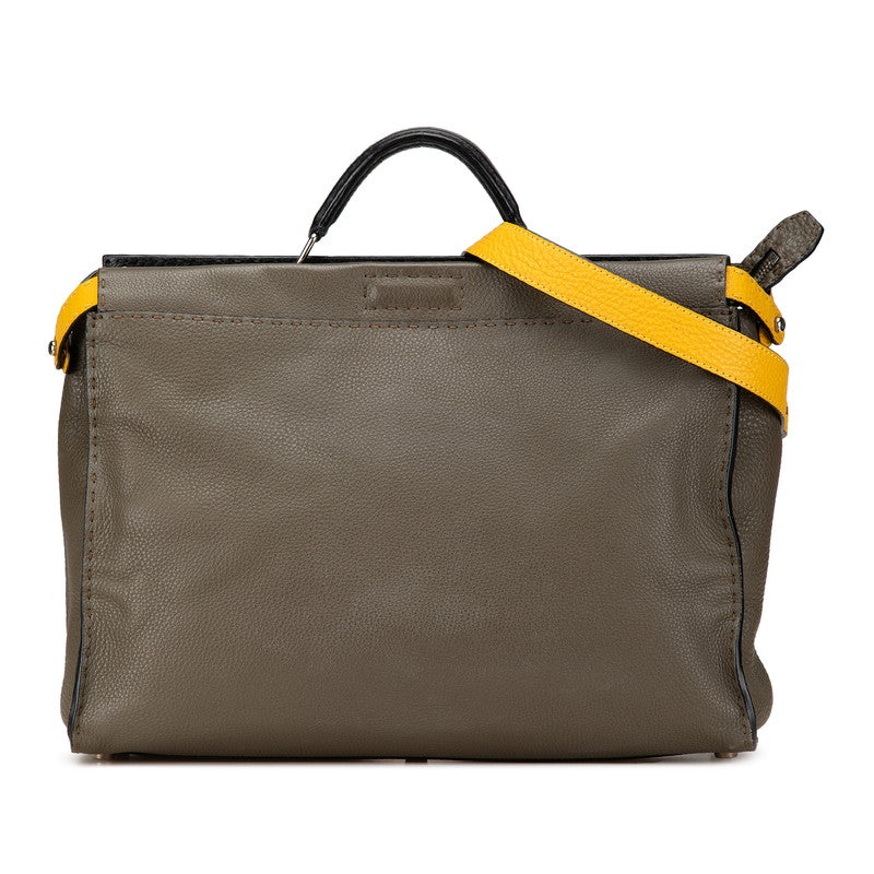 Fendi Peekaboo Fit Leather 2way Bag