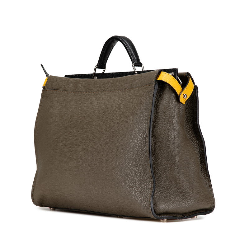 Fendi Peekaboo Fit Leather 2way Bag