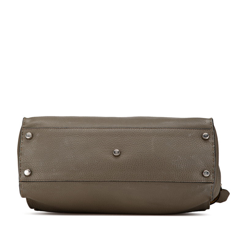 Fendi Peekaboo Fit Leather 2way Bag