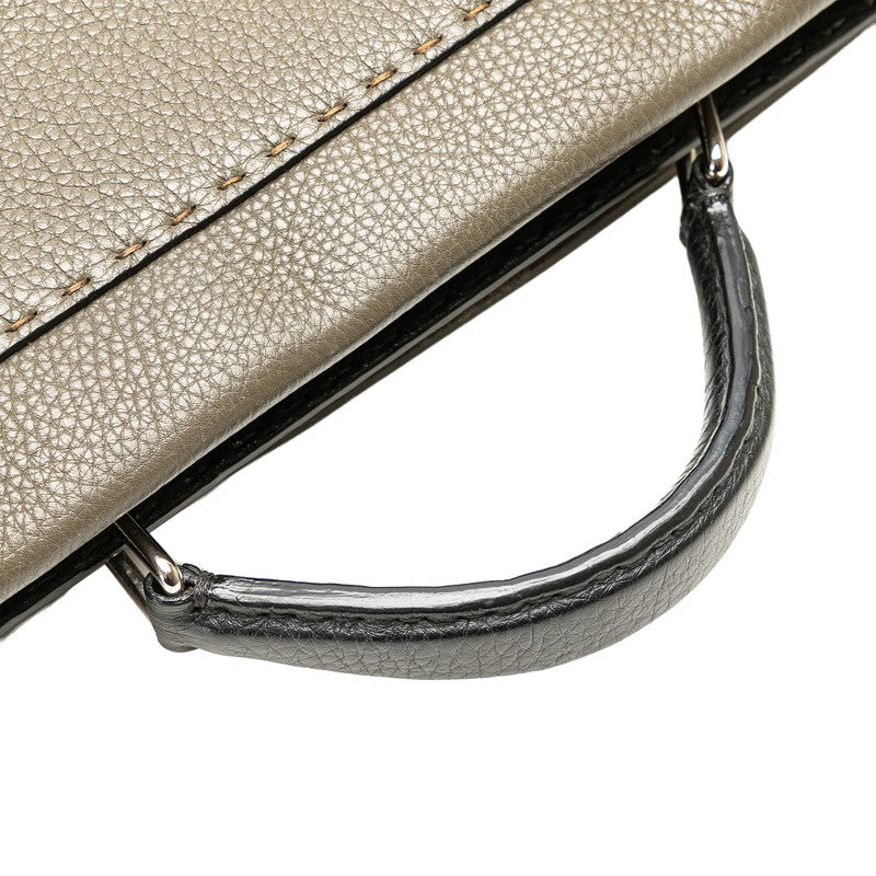 Fendi Peekaboo Fit Leather 2way Bag