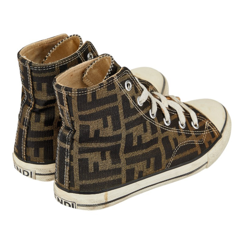 Fendi Zucca Canvas High Top Sneakers