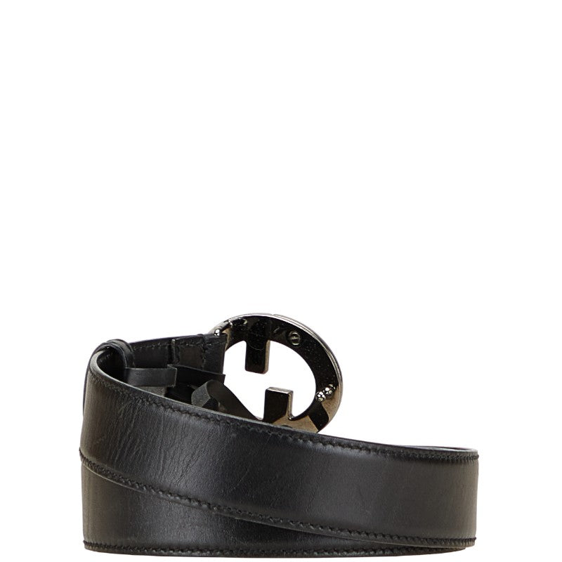 Gucci GG Buckle Leather Belt