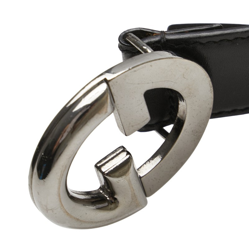 Gucci GG Buckle Leather Belt
